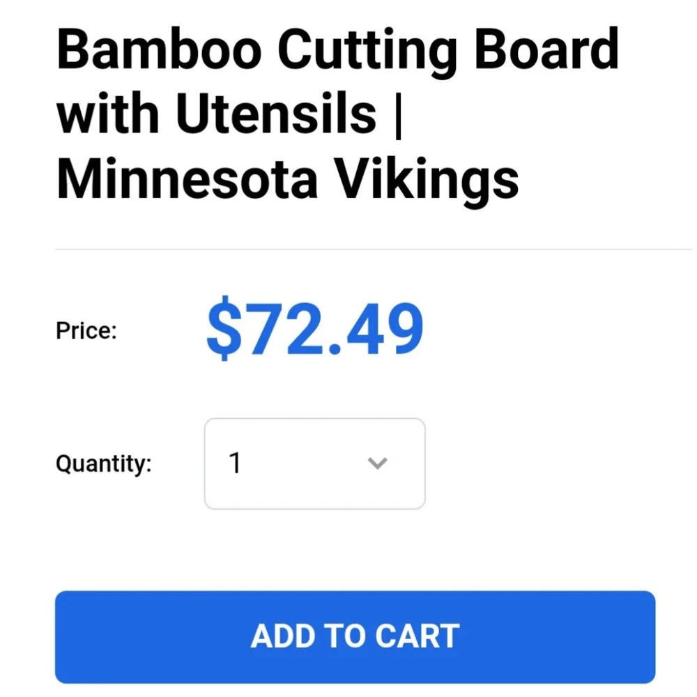 NFL, Vikings Cutting board - Picture 4 of 13